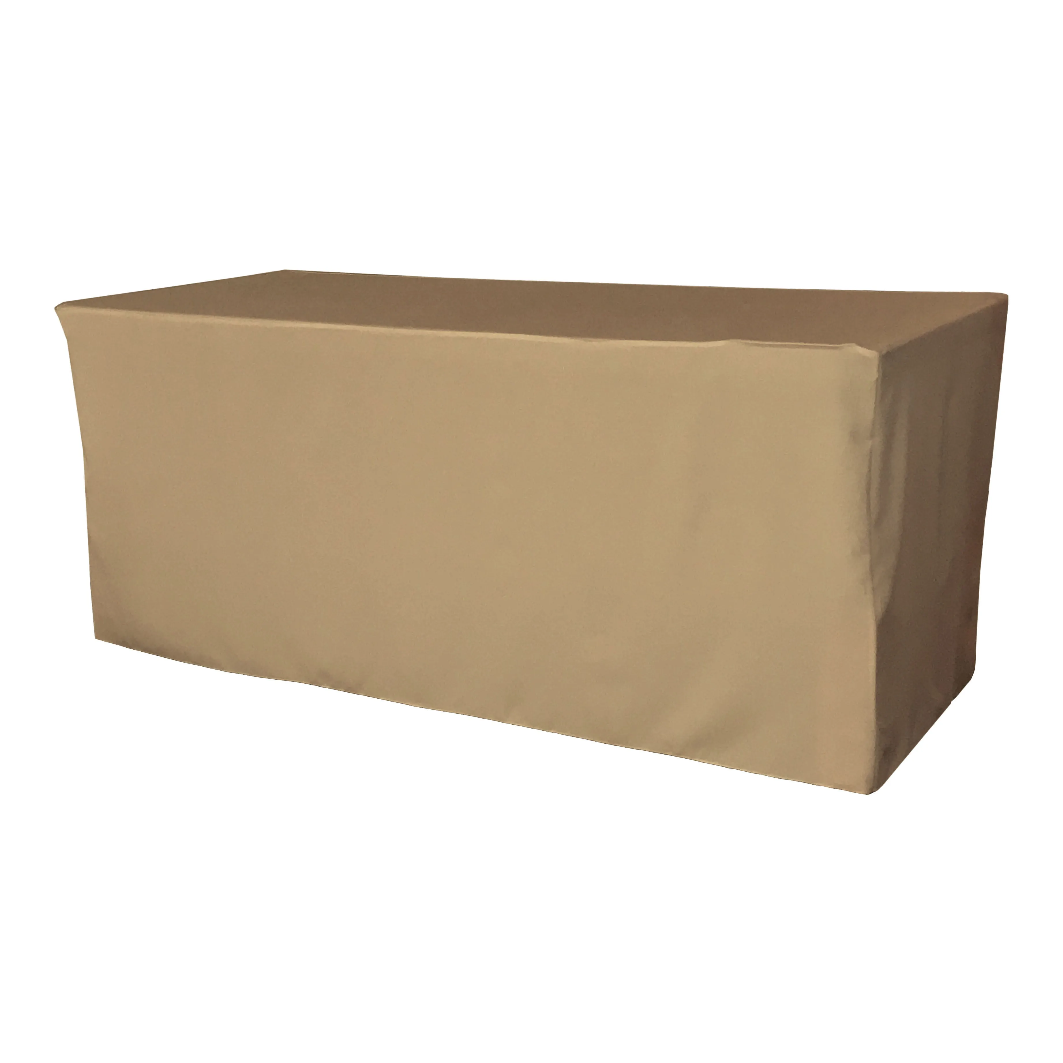 Polyester Poplin Fitted Tablecloth 96 by 30 by 30-Inch