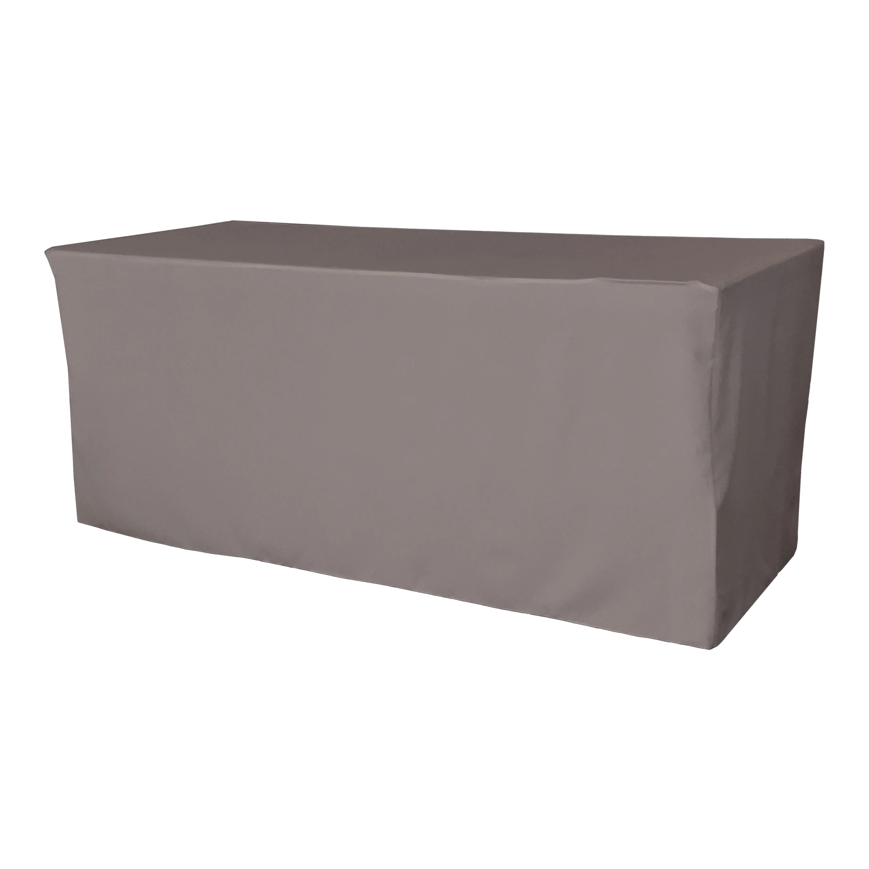 Polyester Poplin Fitted Tablecloth 96 by 30 by 30-Inch