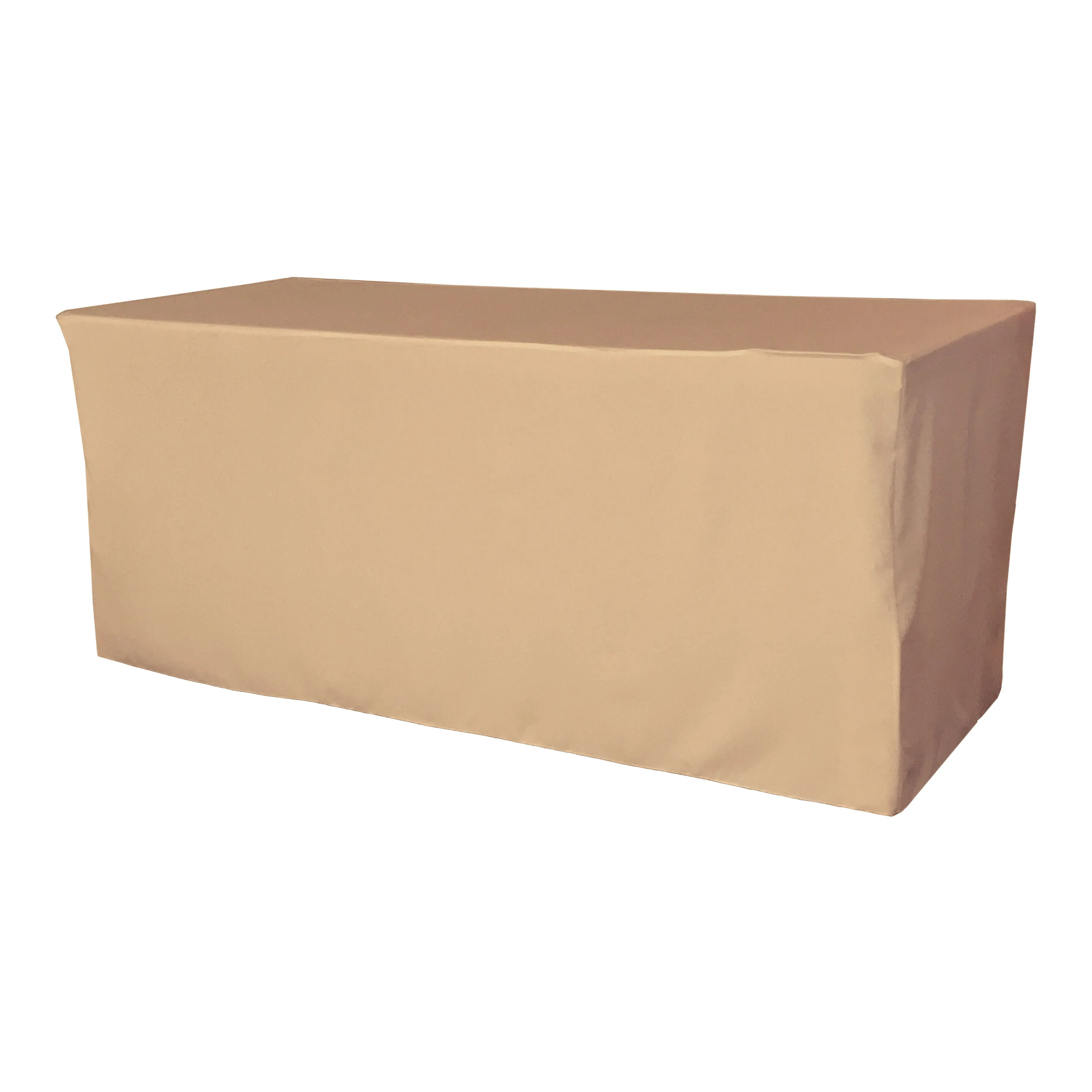 Polyester Poplin Fitted Tablecloth 96 by 30 by 30-Inch