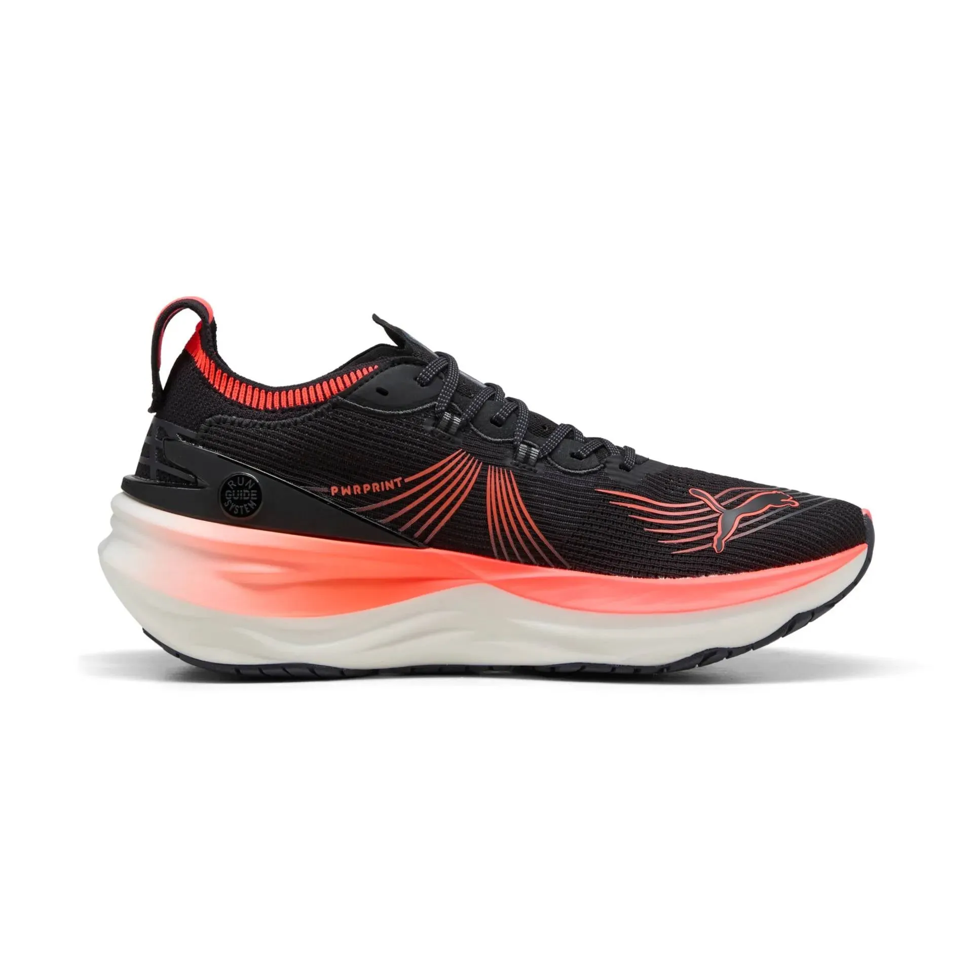 Puma Forever Run Nitro 2 (Mens) - Black/Glowing Red