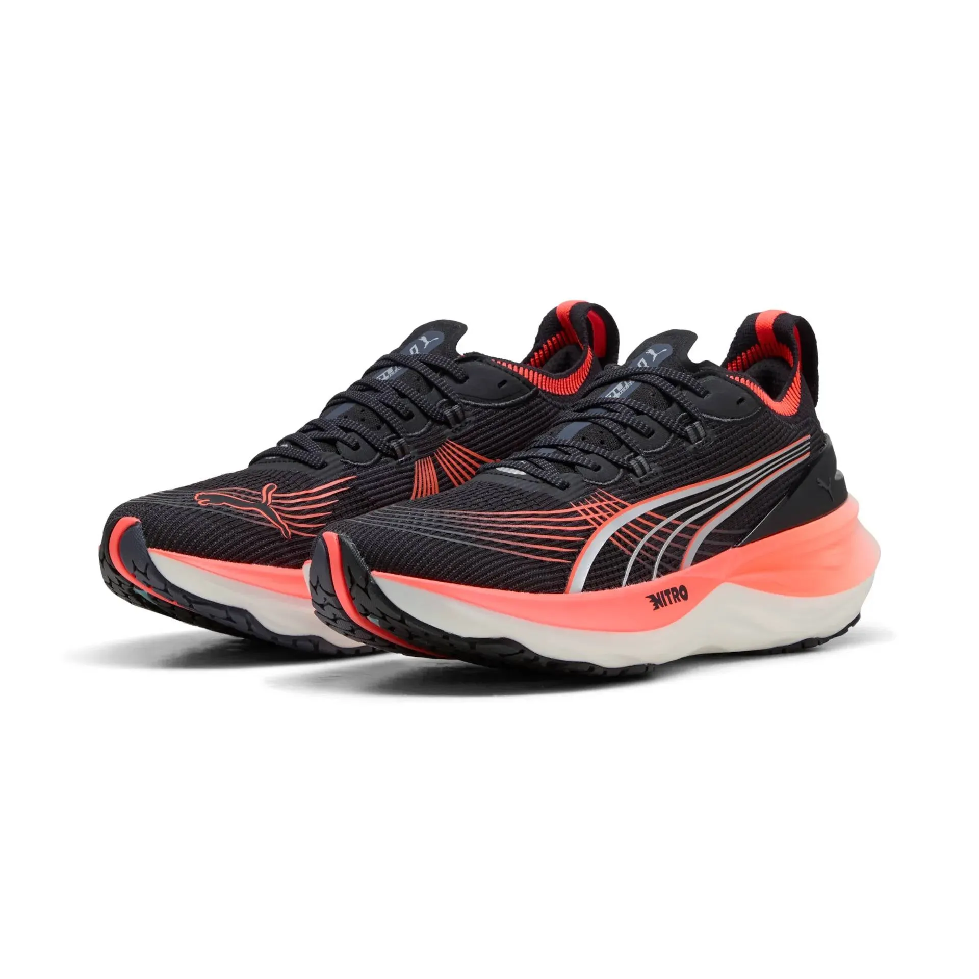 Puma Forever Run Nitro 2 (Mens) - Black/Glowing Red