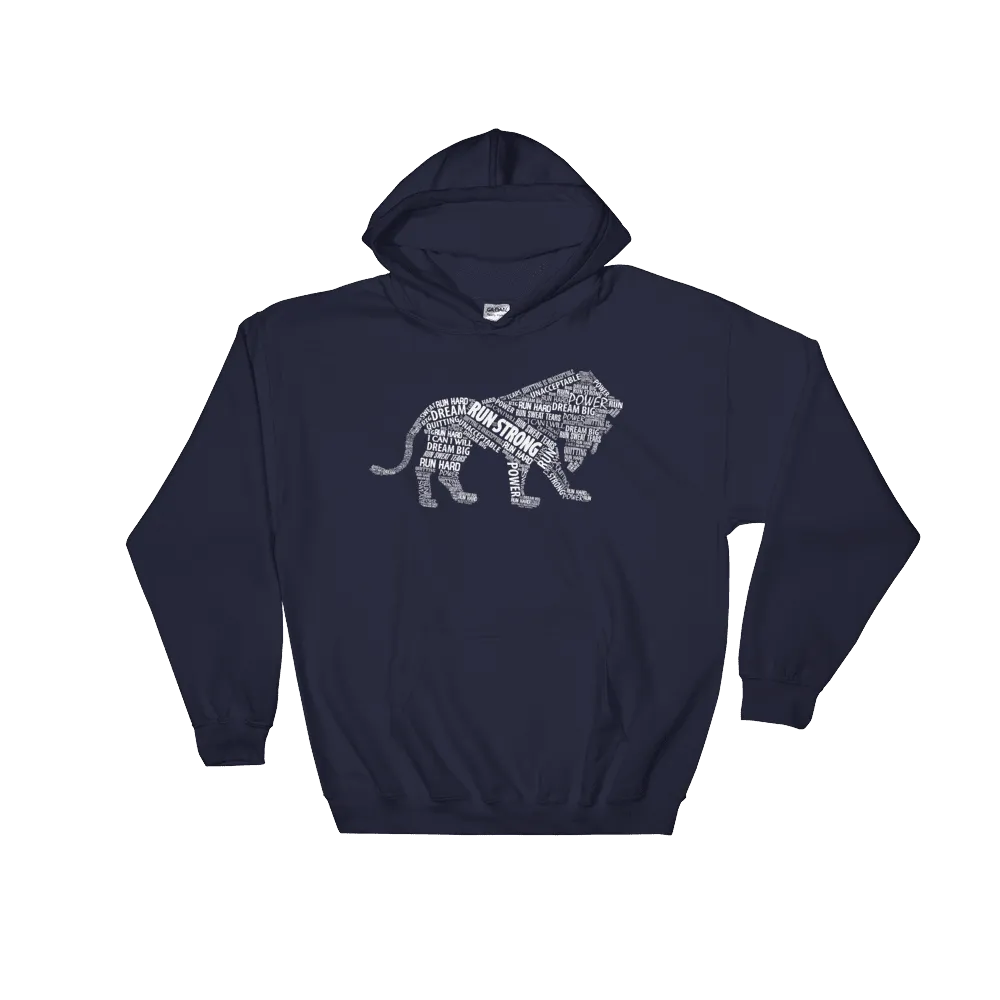 Run Strong Lion Hoodie