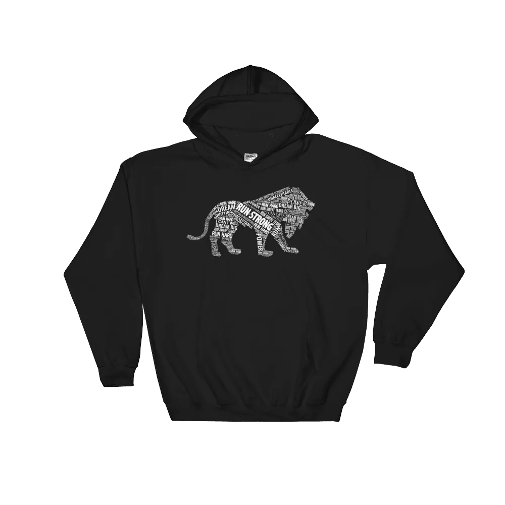 Run Strong Lion Hoodie