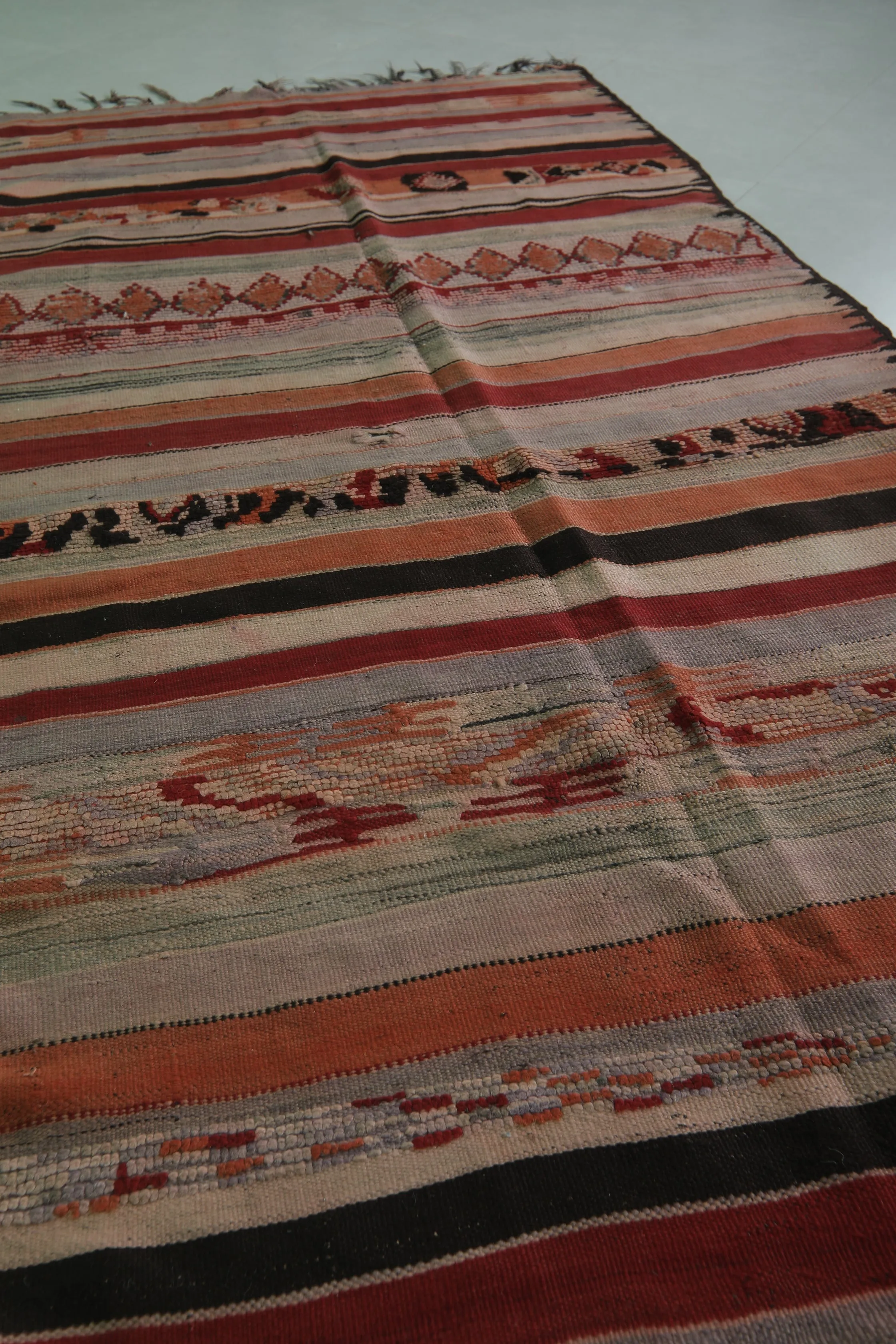 Runner Moroccan Kilim Rug - 5 FT X 10.8 FT | Handwoven Berber Art
