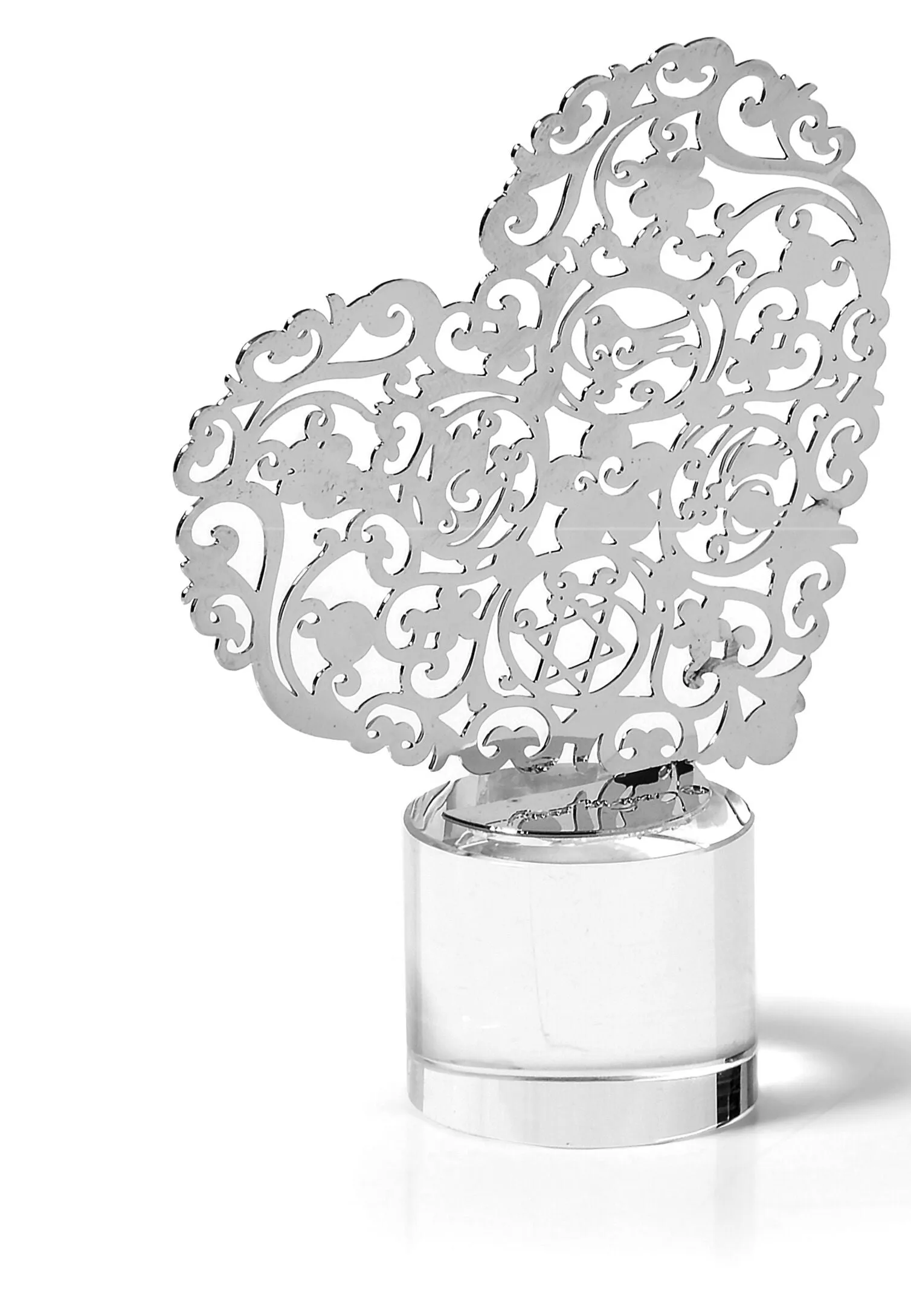 SCULPTURE - Heart Crystal Round