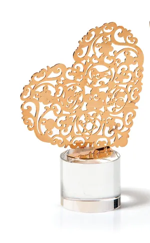 SCULPTURE - Heart Crystal Round