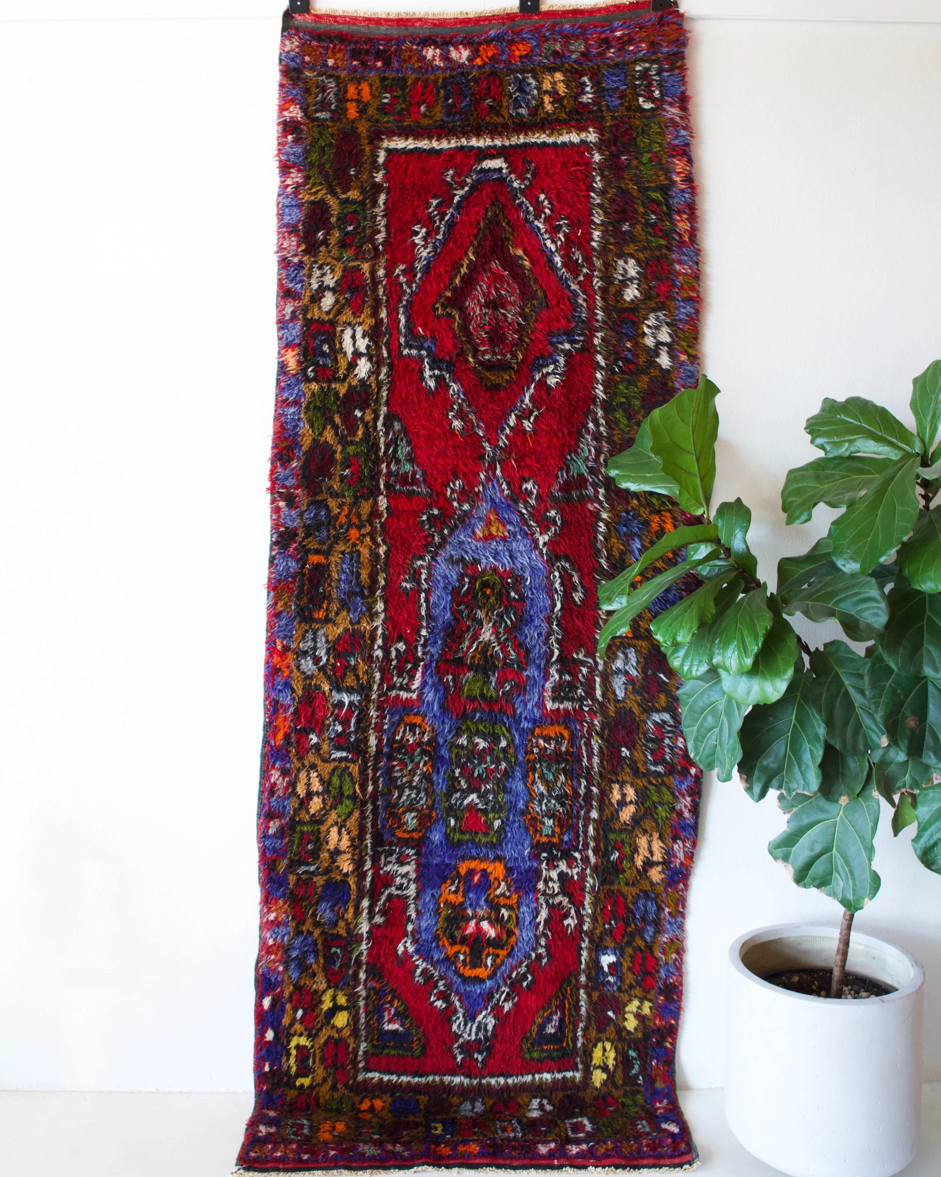 Semi-antique Konya Tulu Runner Rug 3'6"x9'7"