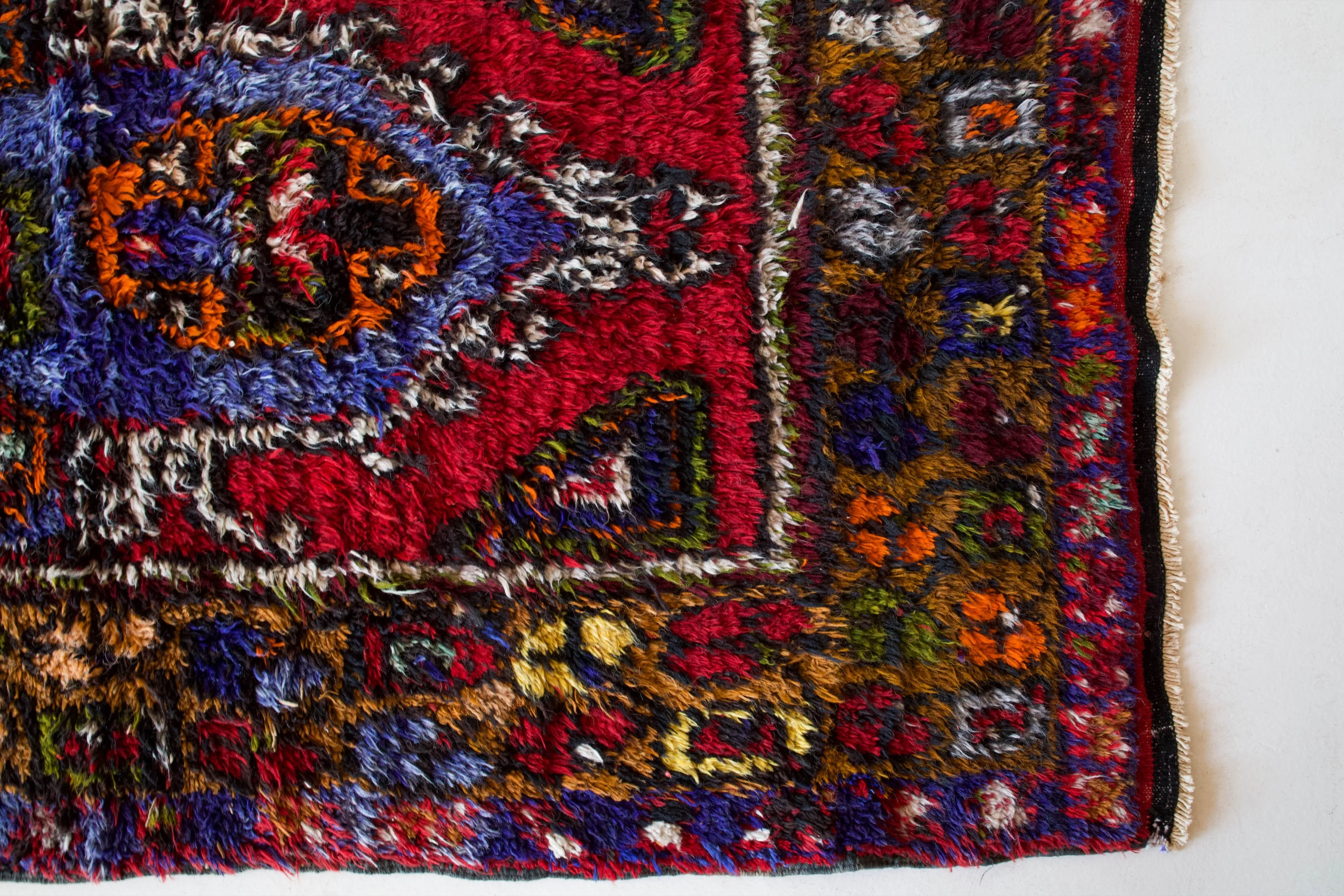Semi-antique Konya Tulu Runner Rug 3'6"x9'7"