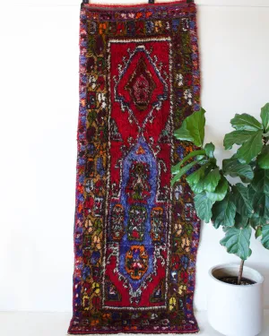 Semi-antique Konya Tulu Runner Rug 3'6"x9'7"