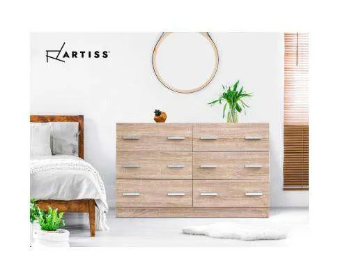 Six Chest of Drawer - Wood