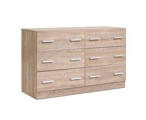 Six Chest of Drawer - Wood