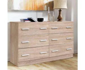 Six Chest of Drawer - Wood