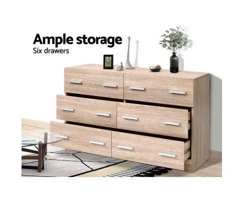 Six Chest of Drawer - Wood