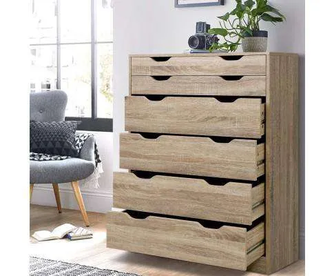 Six Chest of Drawers Neat Oak