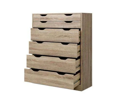 Six Chest of Drawers Neat Oak