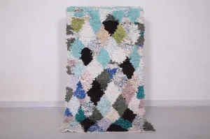 Small Shaggy Moroccan Rug 2.6 X 4.9 Feet