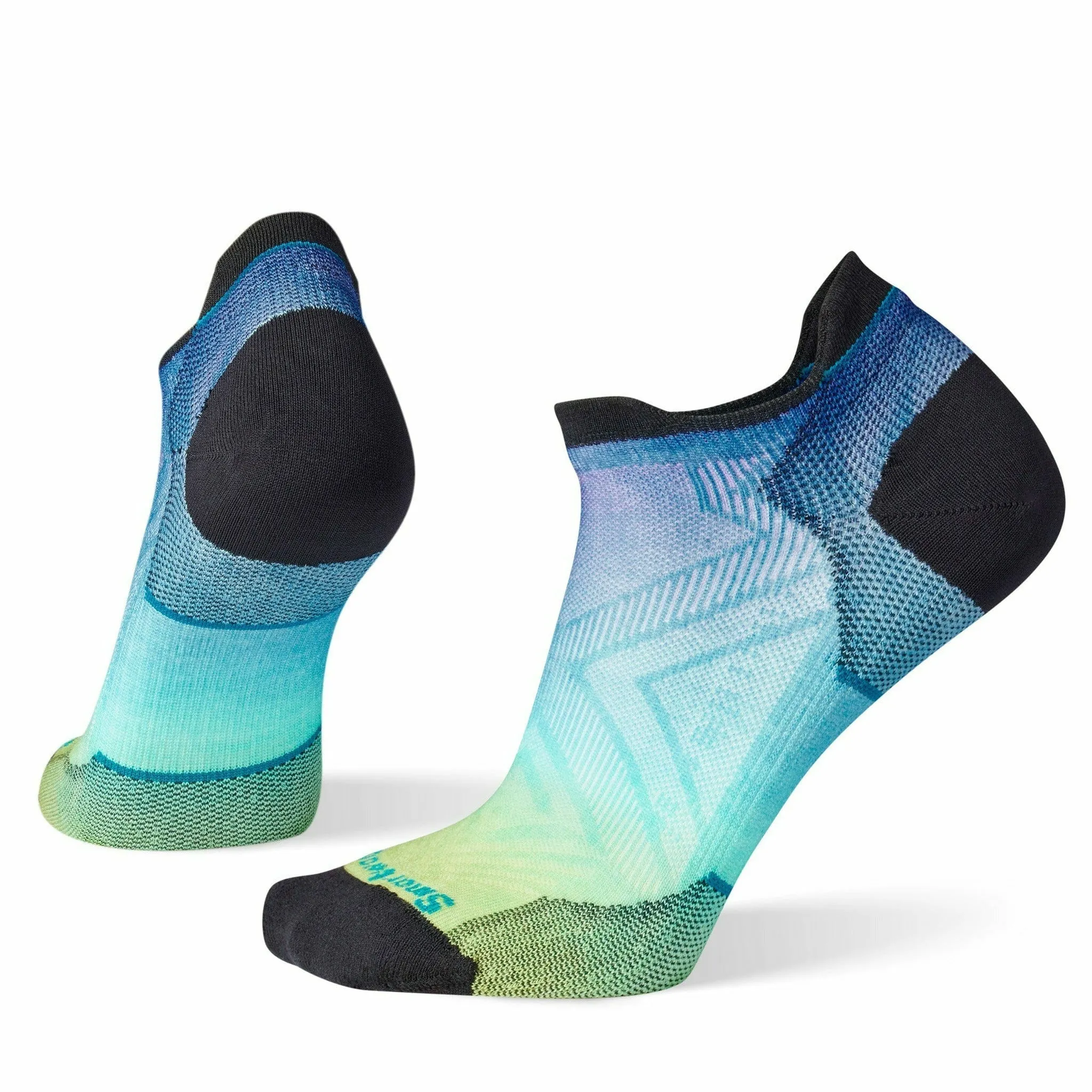 Smartwool Womens Run Zero Cushion Ombre Print Low Ankle Socks