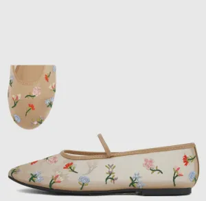 Soda Mesh Ballet Maryjane Flats