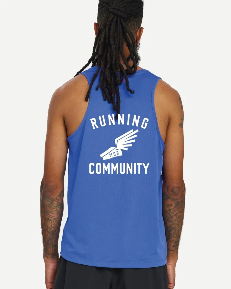 Stopwatch Singlet Men - Blue Raz
