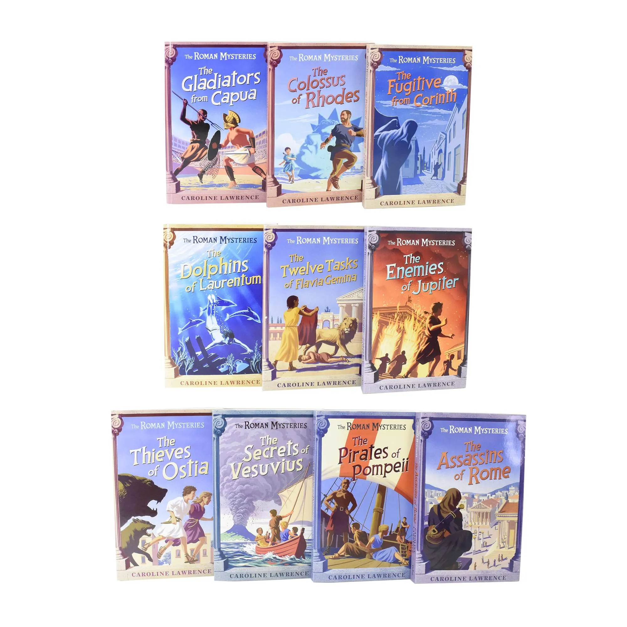 The Roman Mysteries Epic 10 Books Collection Box Set (Books 1 - 10) by Caroline Lawrence