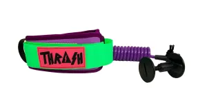 Thrash Bodyboarding Pro Bicep Leash Gel-Grip Green / Purple