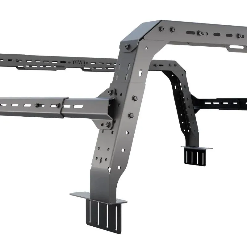 Tuwa Pro Jeep Gladiator 4CX Series Shiprock Height Adjustable Bed Rack