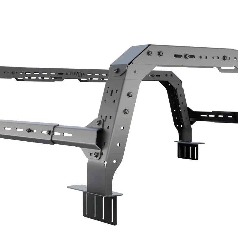 Tuwa Pro Jeep Gladiator 4CX Series Shiprock Height Adjustable Bed Rack