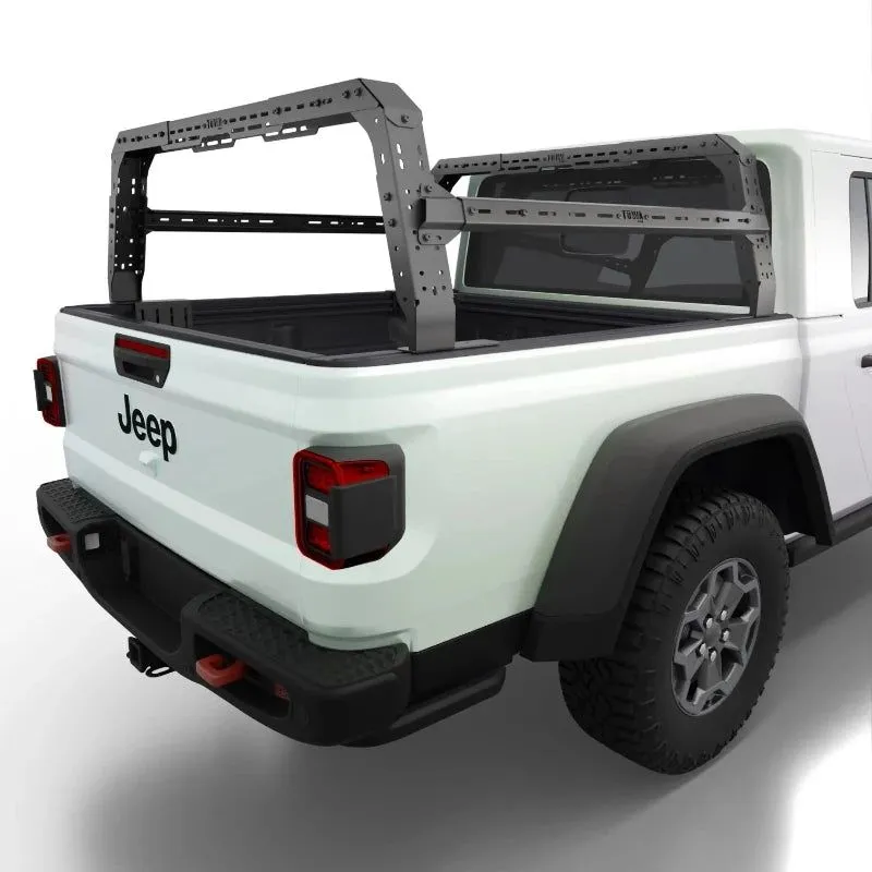 Tuwa Pro Jeep Gladiator 4CX Series Shiprock Height Adjustable Bed Rack