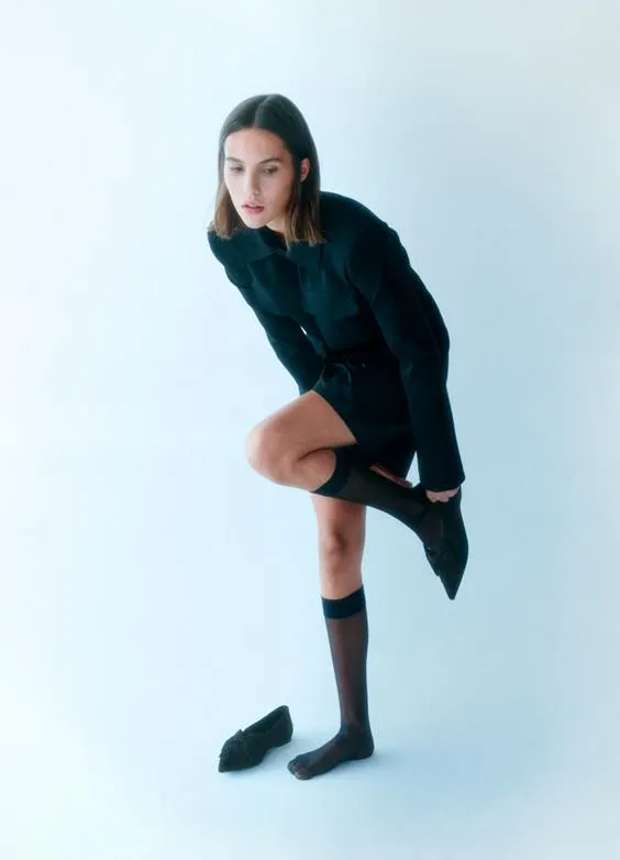 VAGABOND HERMINE BOW-BLACK SUEDE