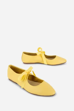 VALLEY BLACK SOLE BALLET FLAT