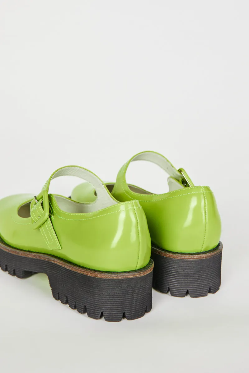 VERONICA BOX LEATHER LUG SOLE MARY JANE