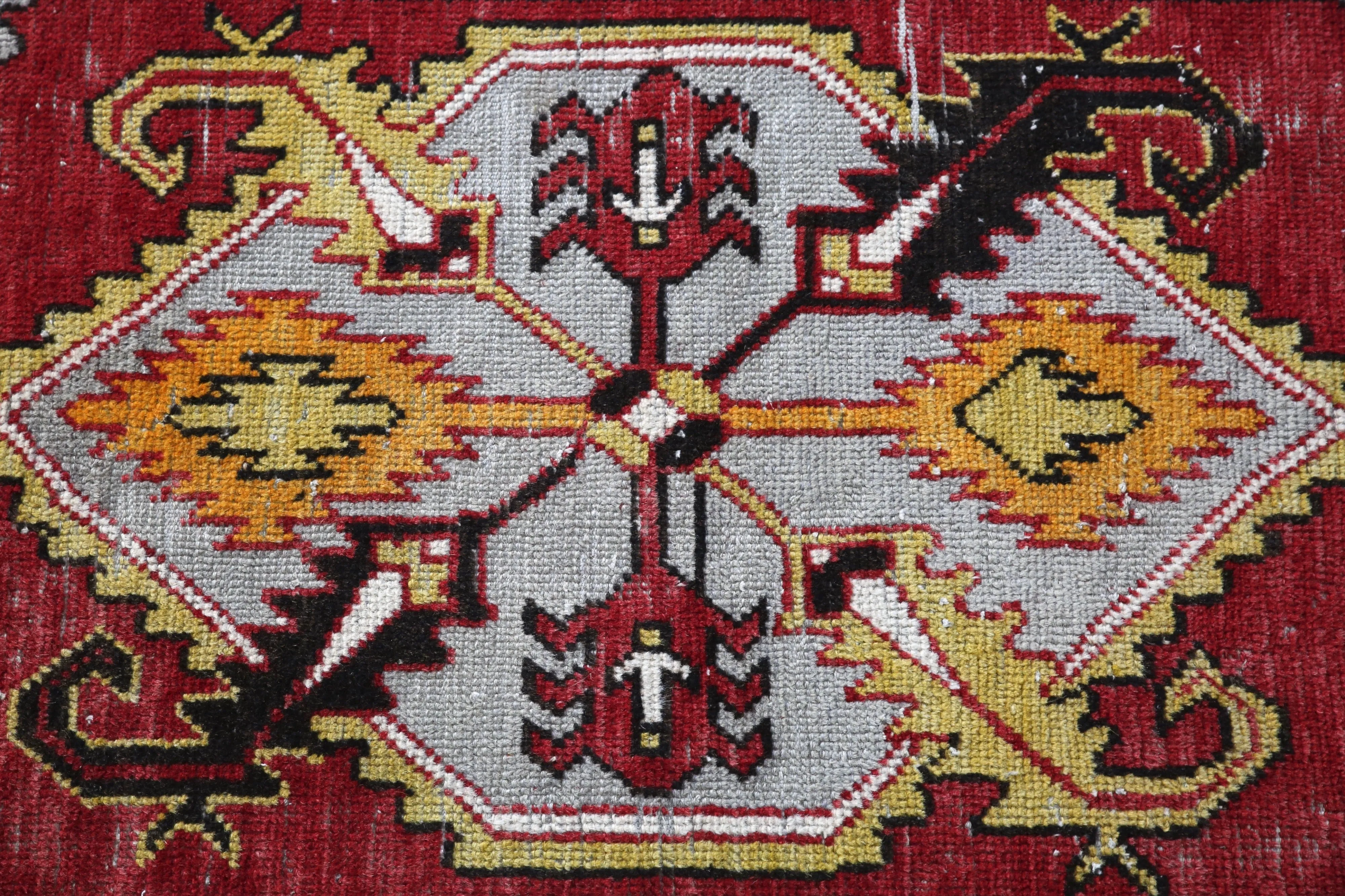 Vintage Anatolian Rug 2.7ftx6.2ft
