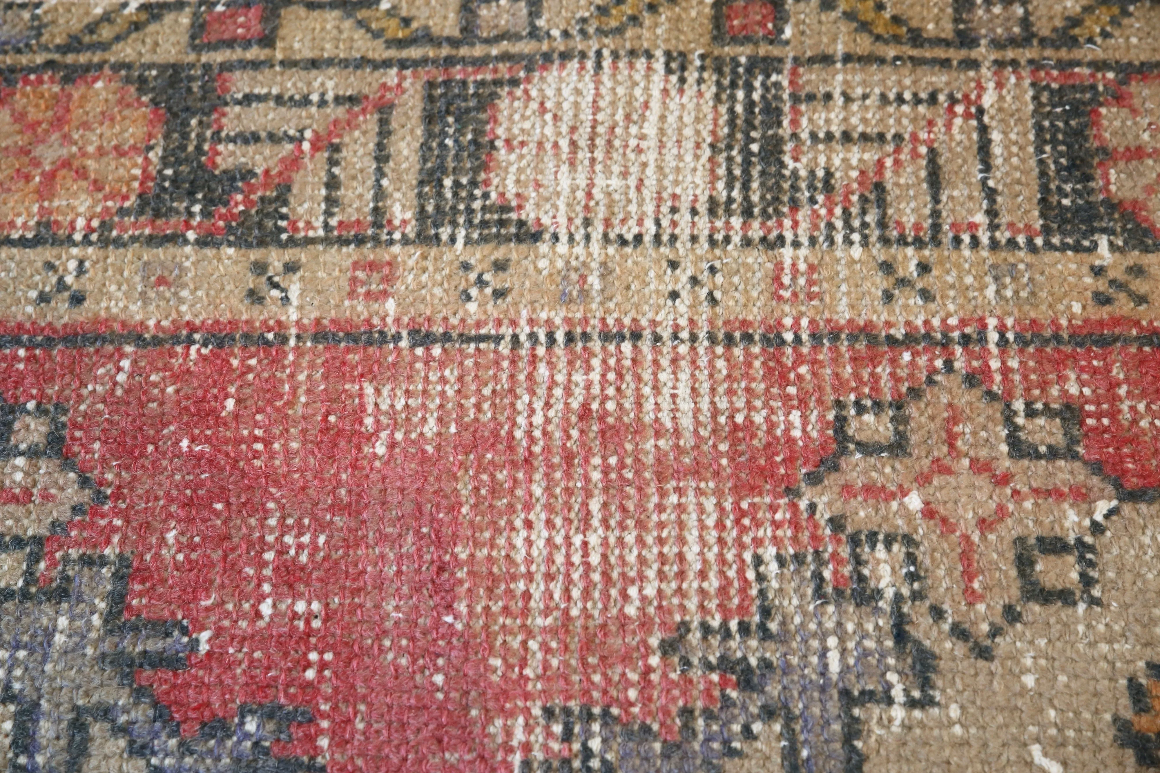 Vintage Anatolian Runner Rug 3ftx9.4ft