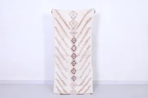 Vintage Hallway Rug Runner – Handwoven Moroccan Wool (2.3 x 5.4 ft)