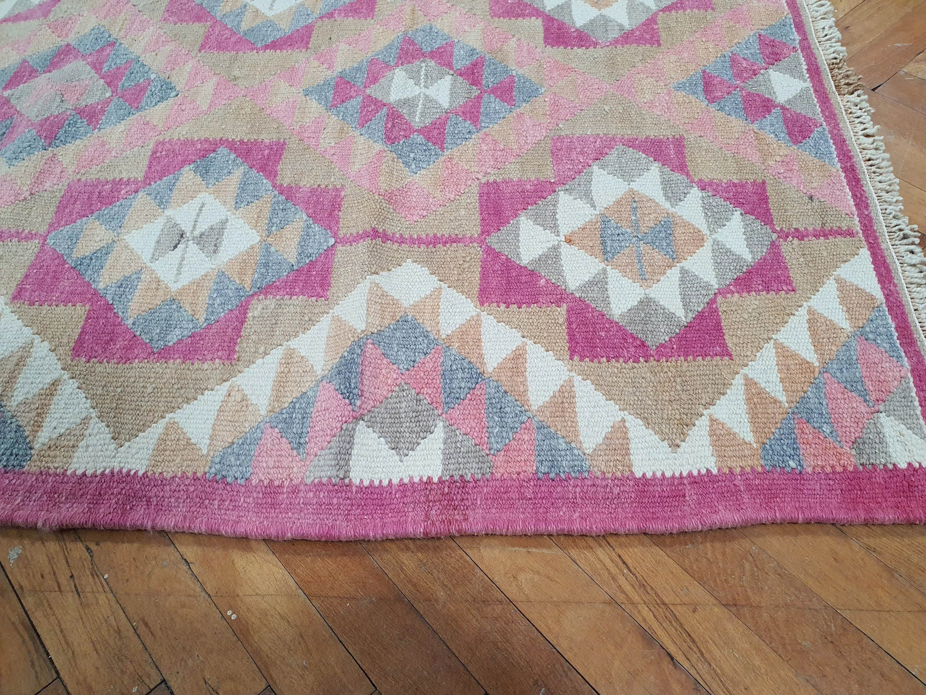 Vintage Kilim Runner Rug 12 x 3 ft