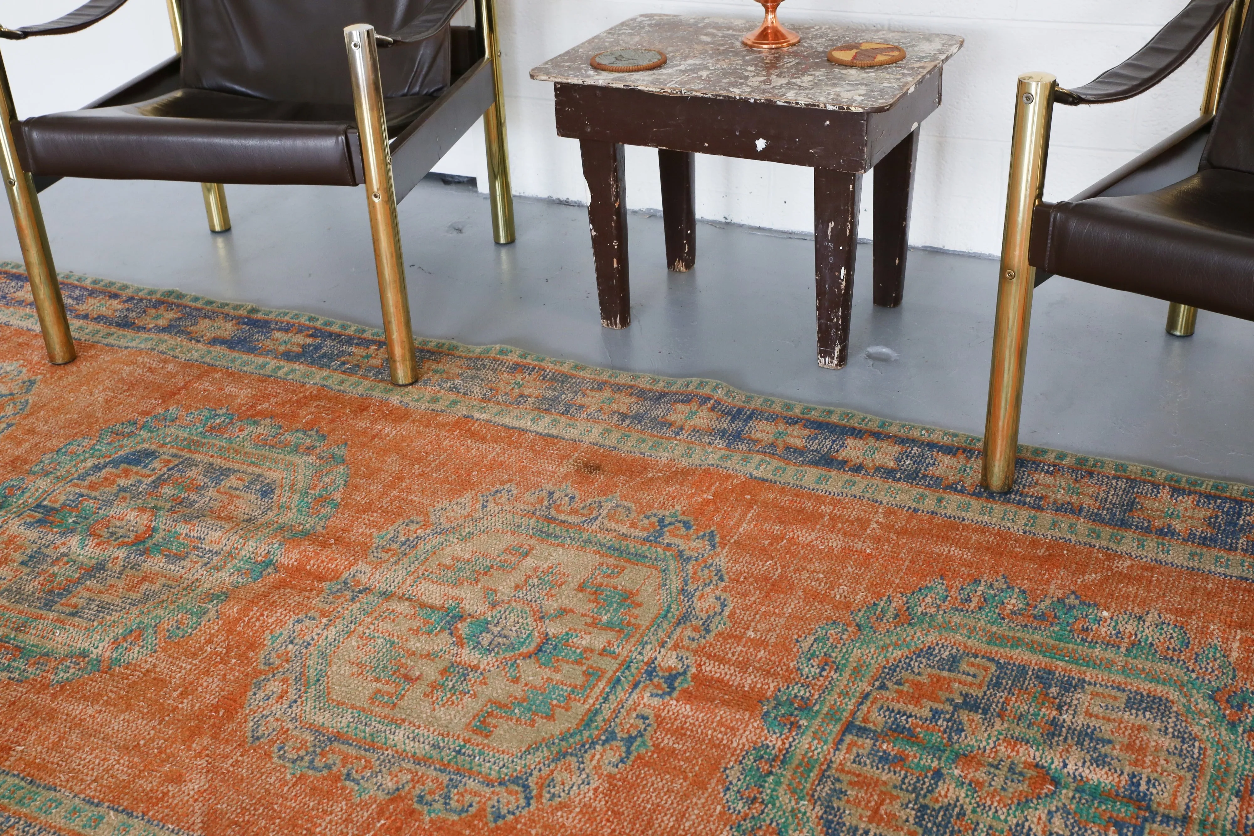 Vintage Konya Sille Turkish Runner Rug 4ftx11ft