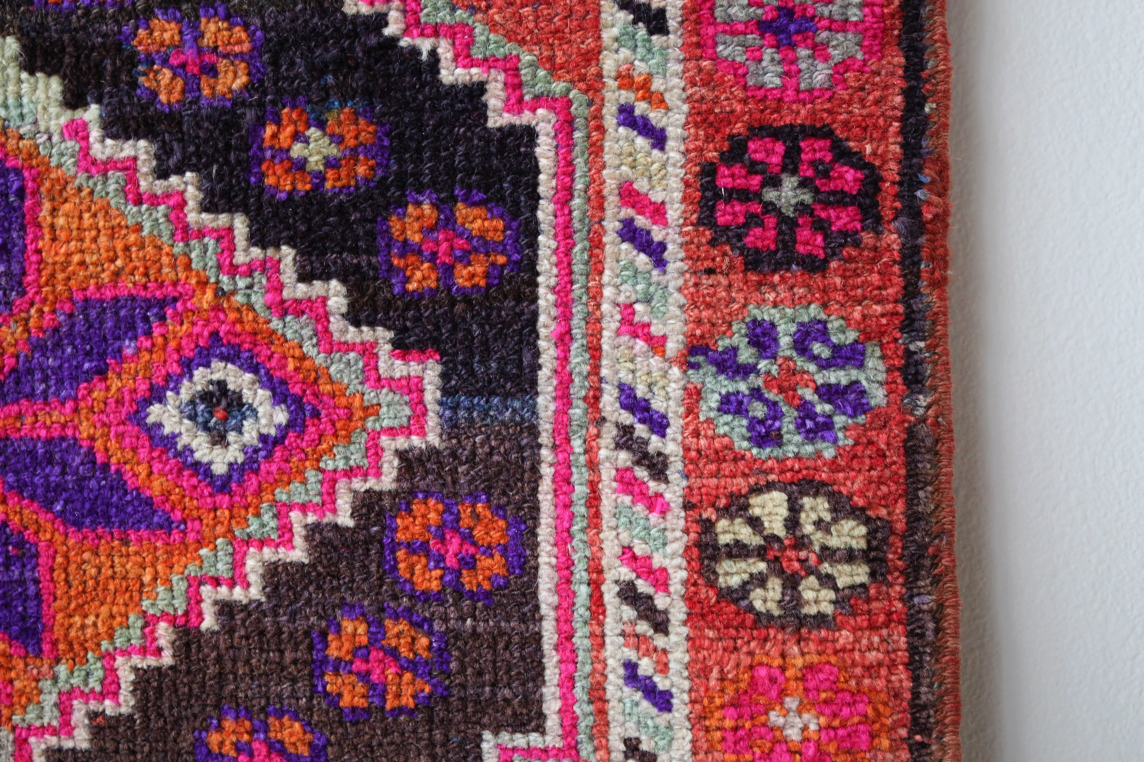 Vintage Kurdish Herki Runner Rug 2'10"x13'