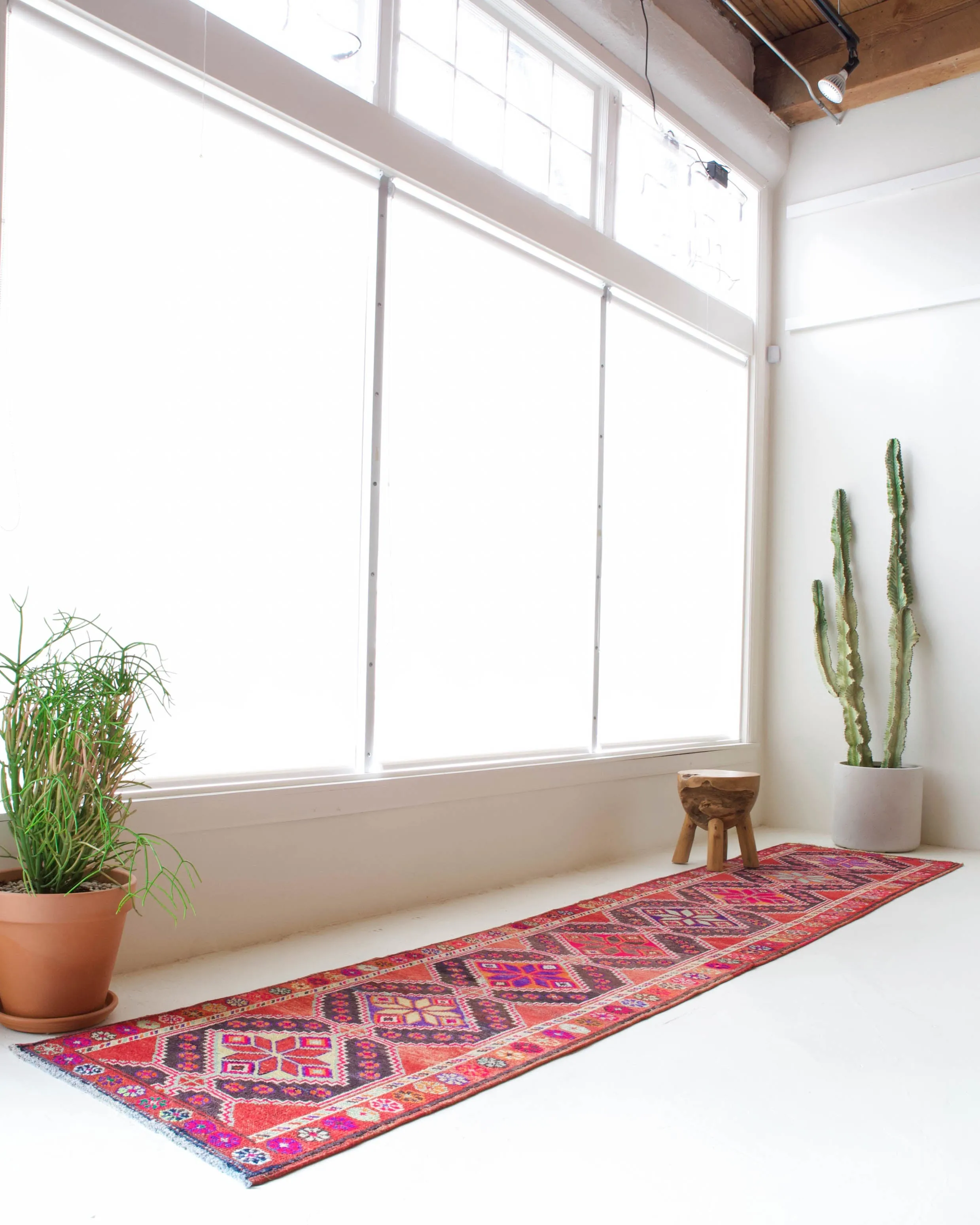 Vintage Kurdish Herki Runner Rug 2'10"x13'