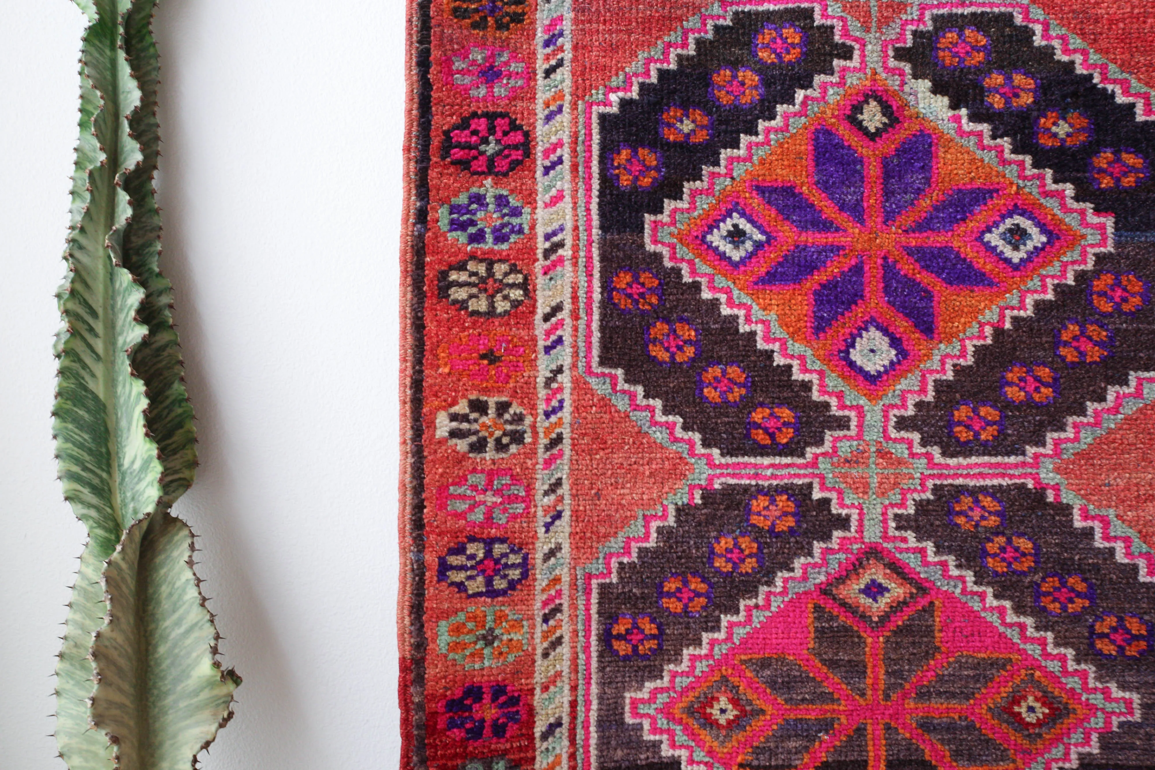 Vintage Kurdish Herki Runner Rug 2'10"x13'