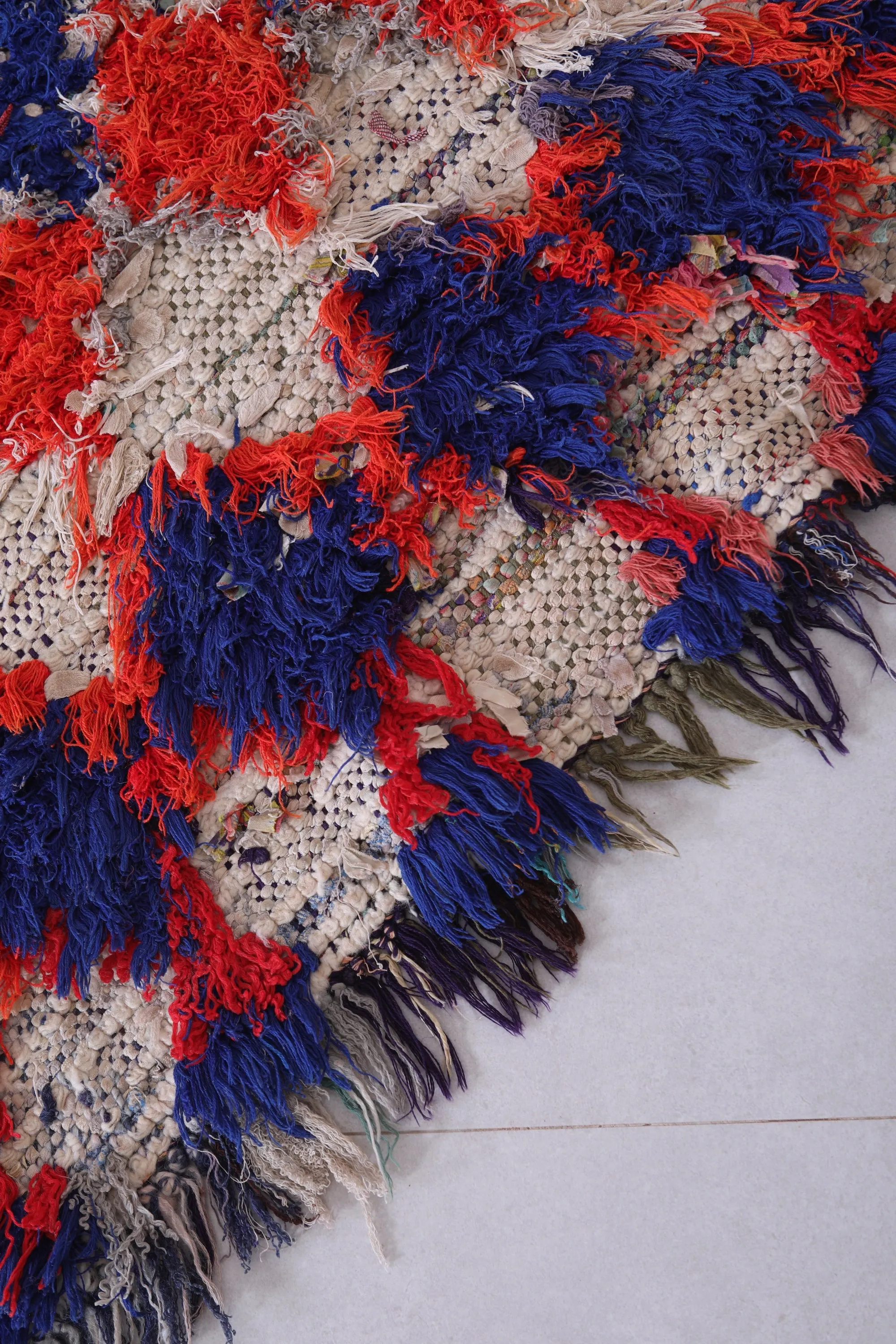 Vintage Moroccan Rug Runner 2.5 X 6.1 Feet