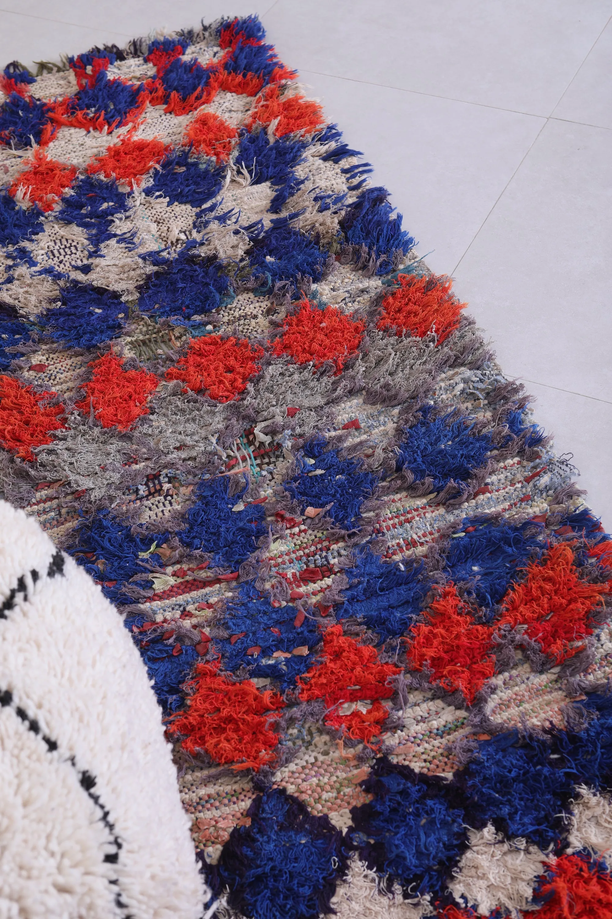 Vintage Moroccan Rug Runner 2.5 X 6.1 Feet