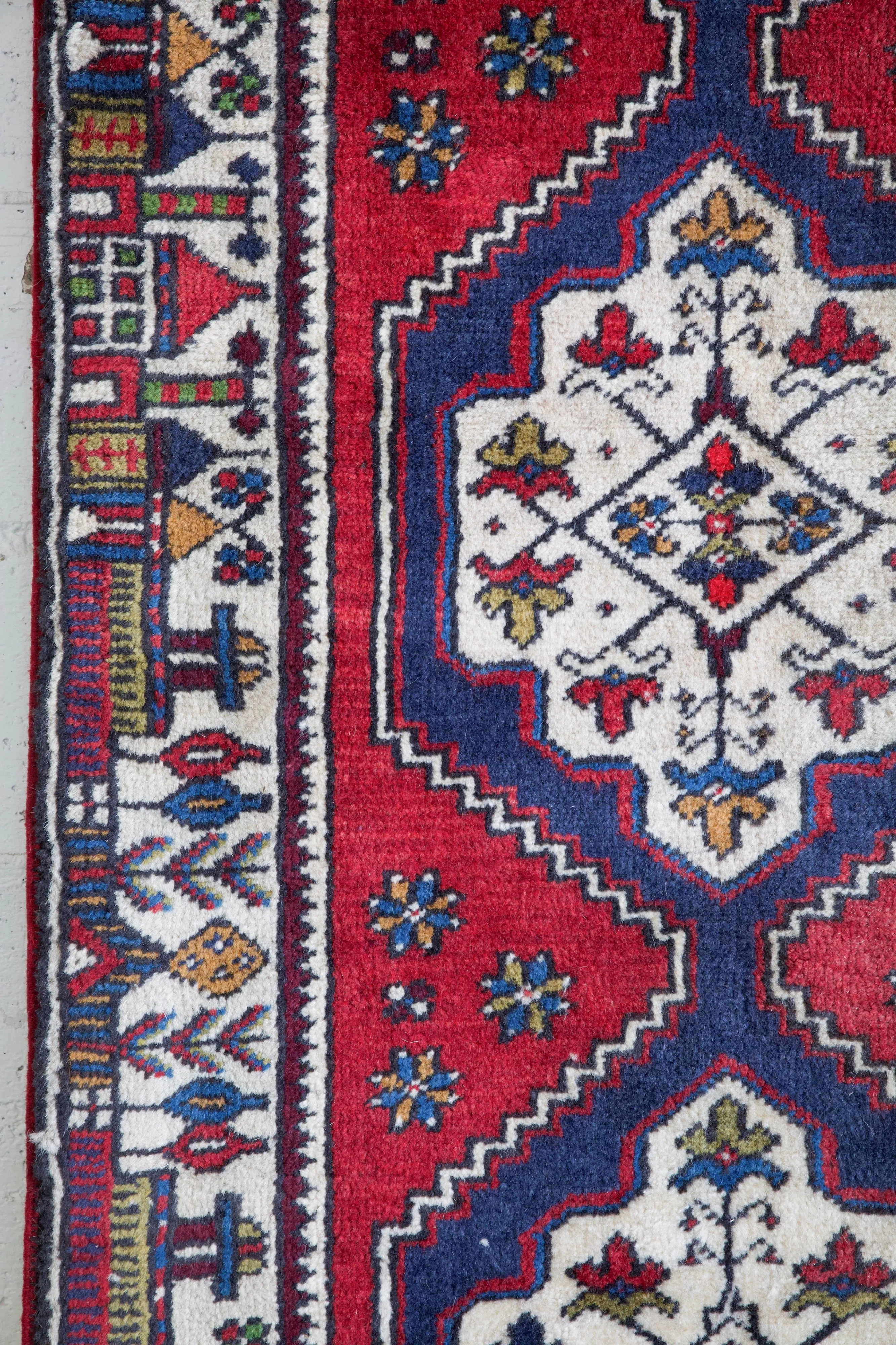 Vintage Turkish Yahyali Runner Rug 2'4"x12'