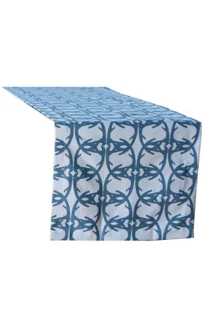 vixen midnight blue printed cloth table runners