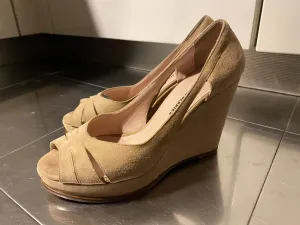 Wildleder Peeptoes Gr. 39