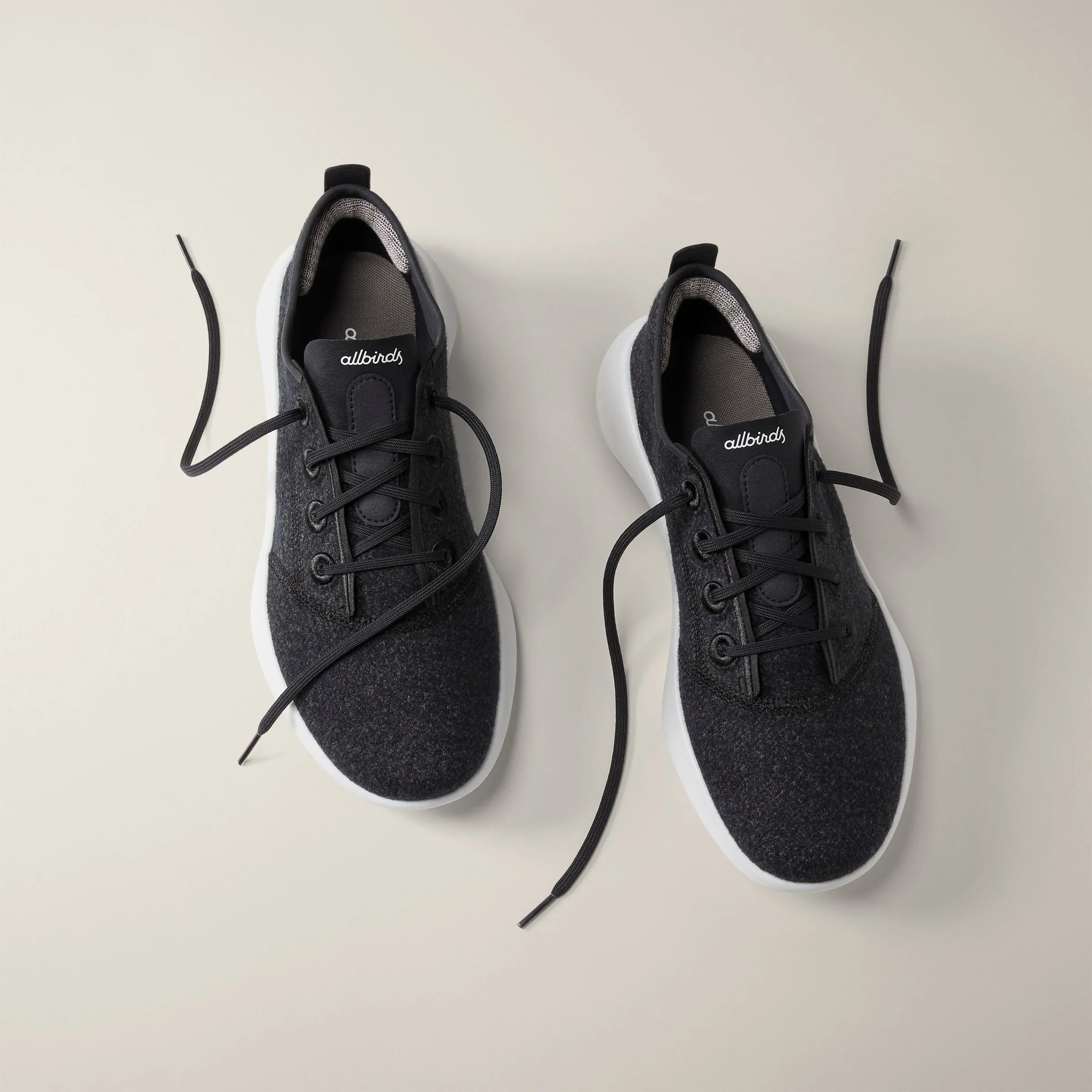 Women's SuperLight Wool Runners - Natural Black (Blizzard)